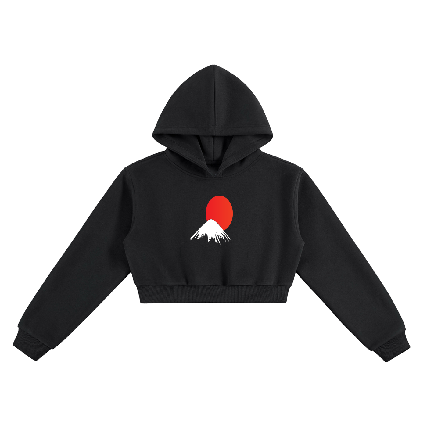 Mt Fuji - Essential Cropped Hoodie