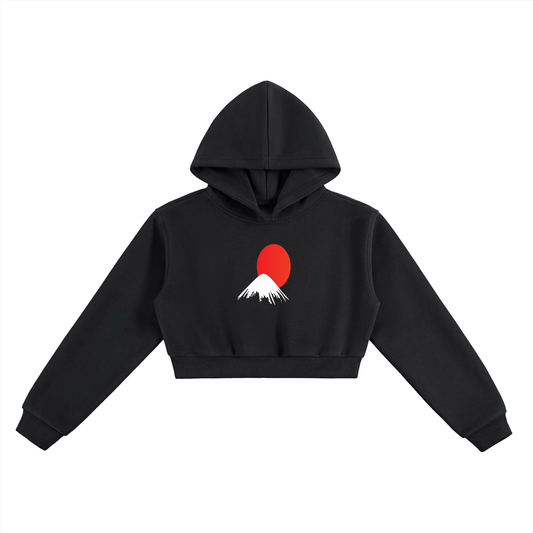 Mt Fuji - Essential Cropped Hoodie