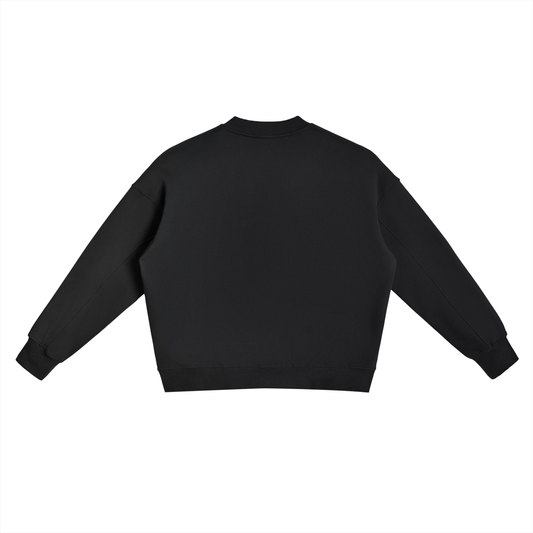 Mt Fuji Fleece Side Slit Crewneck Sweatshirt