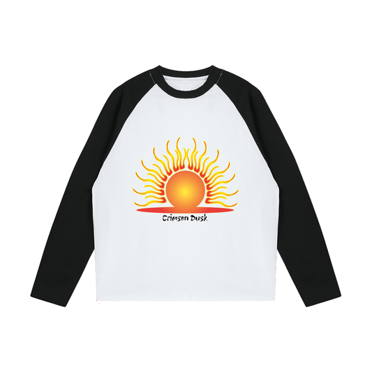 Color-Blocked Raglan Long-Sleeve T-Shirt